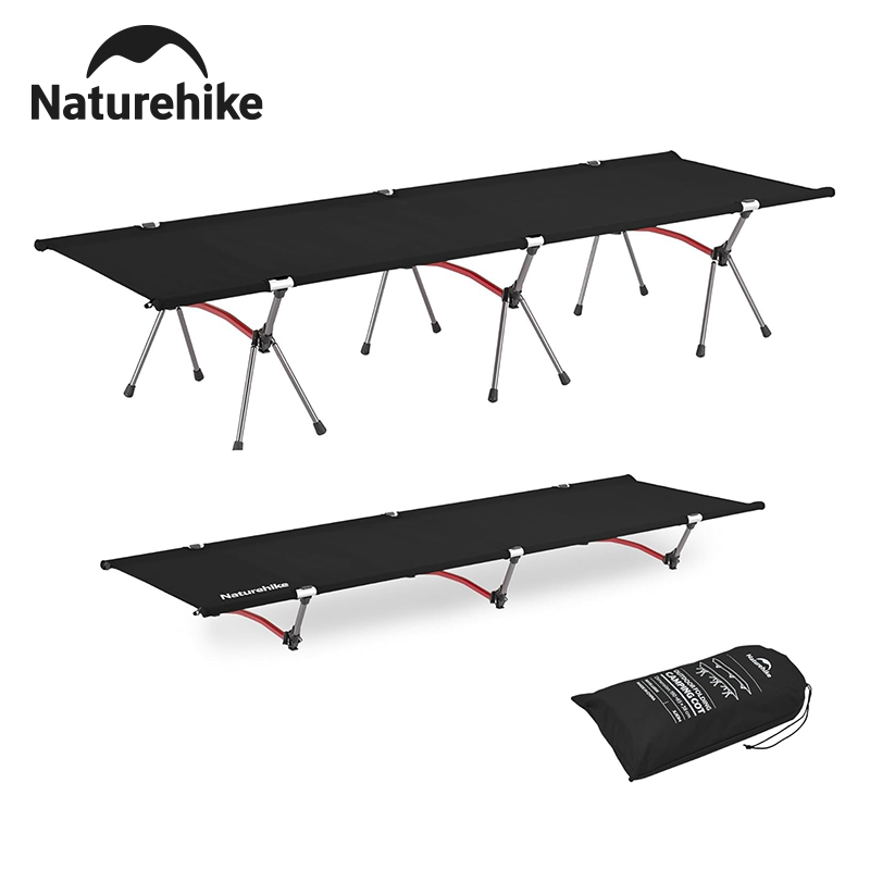 Outdoor Camping Cot - Naturehike Opvouwbaar Campingbed Hoogteverstelbaar Ultralicht Kampeerbed