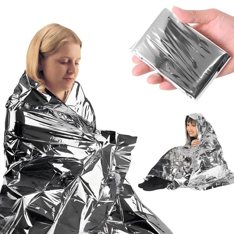 First Aid Kit Camping - 4 stuks nooddeken Outdoor Survive EHBO