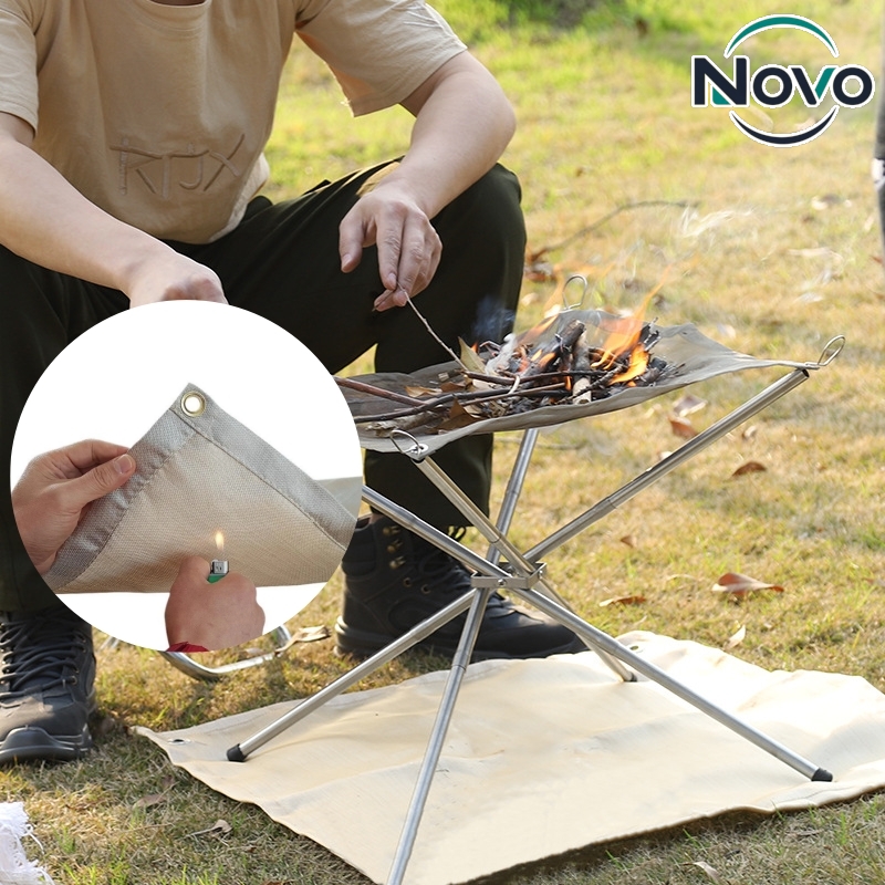 Outdoor Camping Grill - Vuurvaste mat voor buitenkamperen, voor kampvuur,