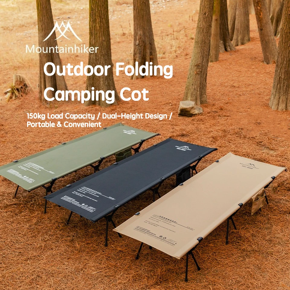Outdoor Camping Cot - MOUNTAINHIKER Opvouwbaar Reisbed Camping Draagbaar Buitenbed