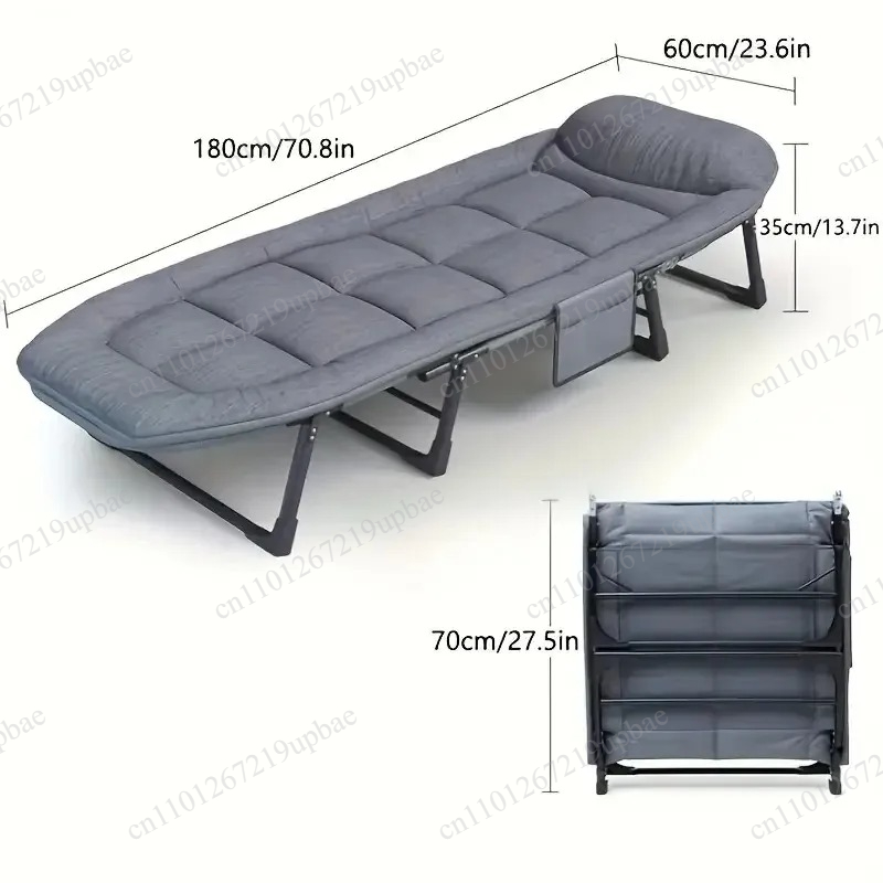 Outdoor Camping Mattress - Draagbaar opvouwbaar slaapbed, zware campingstoel, verstelbare