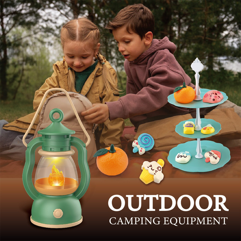 Outdoor Camping Kit - Campingset voor kinderen Kampvuur Fantasiespel Peuterspeelgoed