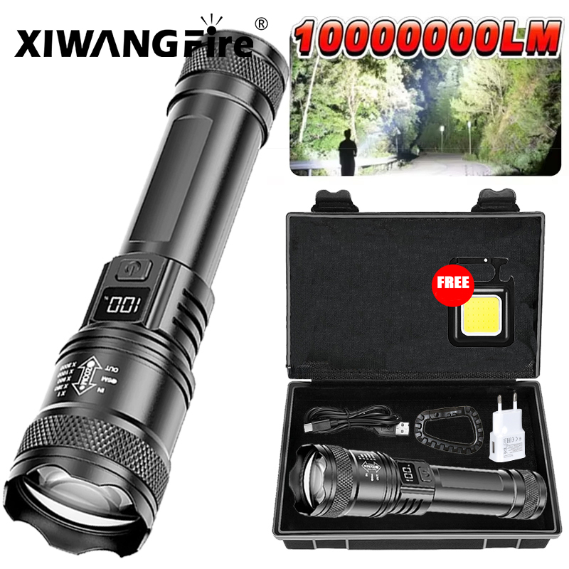 Outdoor Camping Adventure - Ultraheldere LED-zaklamp 2000LM Type-C Oplaadbare lange