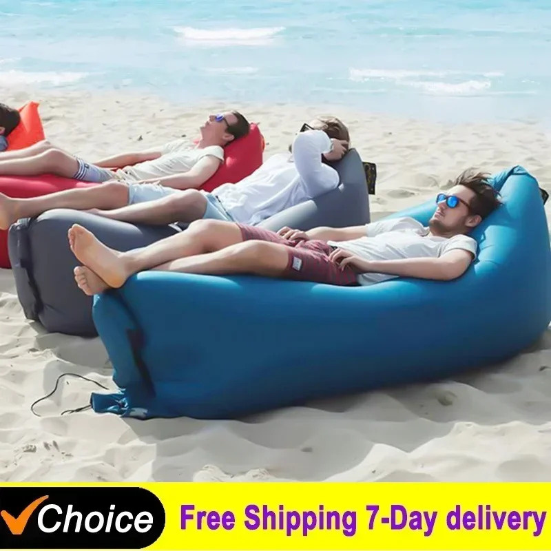 Outdoor Camping Cot - Draagbare opblaasbare buitensofa, opblaasbare buitenzitplaats, opblaasbare