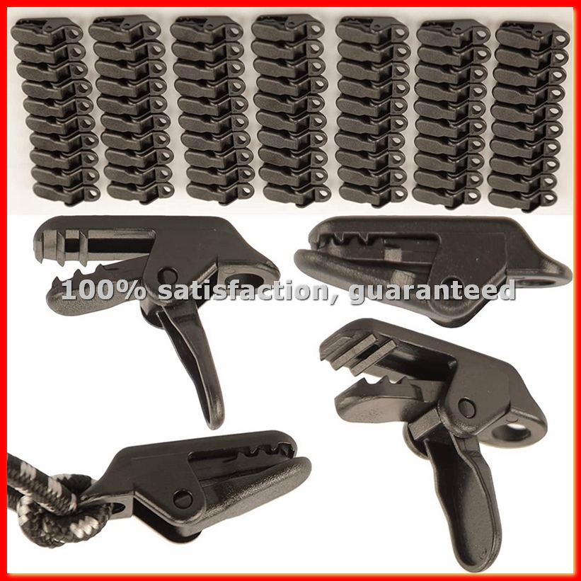 Outdoor Camping Awning - 70 STKS Camping PC Tentclips, Luifel