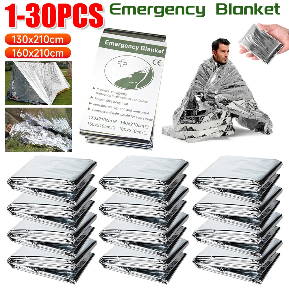 First Aid Kit Camping - 1-30PCS Nooddeken Outdoor Survive EHBO Rescue