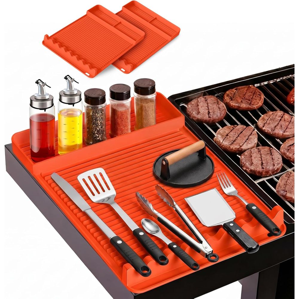 Outdoor Camping Grill - Hittebestendige siliconen grillmat - 16x11,5'' antislip