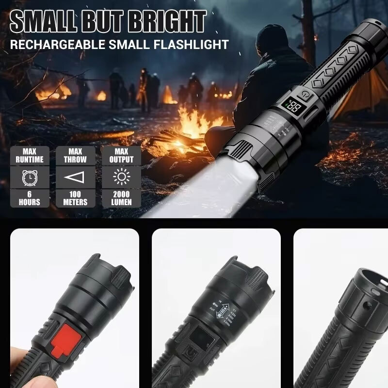 Hoge Sterke LED-zaklampen 2000 - Outdoor Camping Adventure recensie en prijs