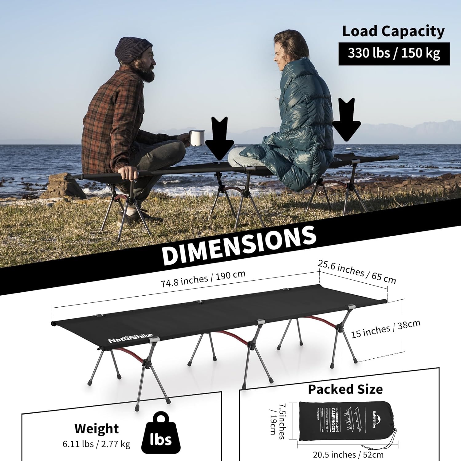 Naturehike Opvouwbaar Campingb - Outdoor Camping Cot recensie en prijs