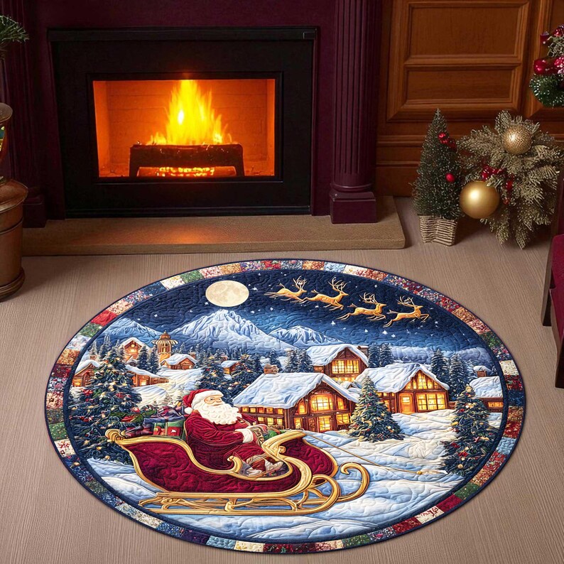 Santa Sleigh Kerst Ronde Deurm - Outdoor Camping Decor Ideas recensie en prijs