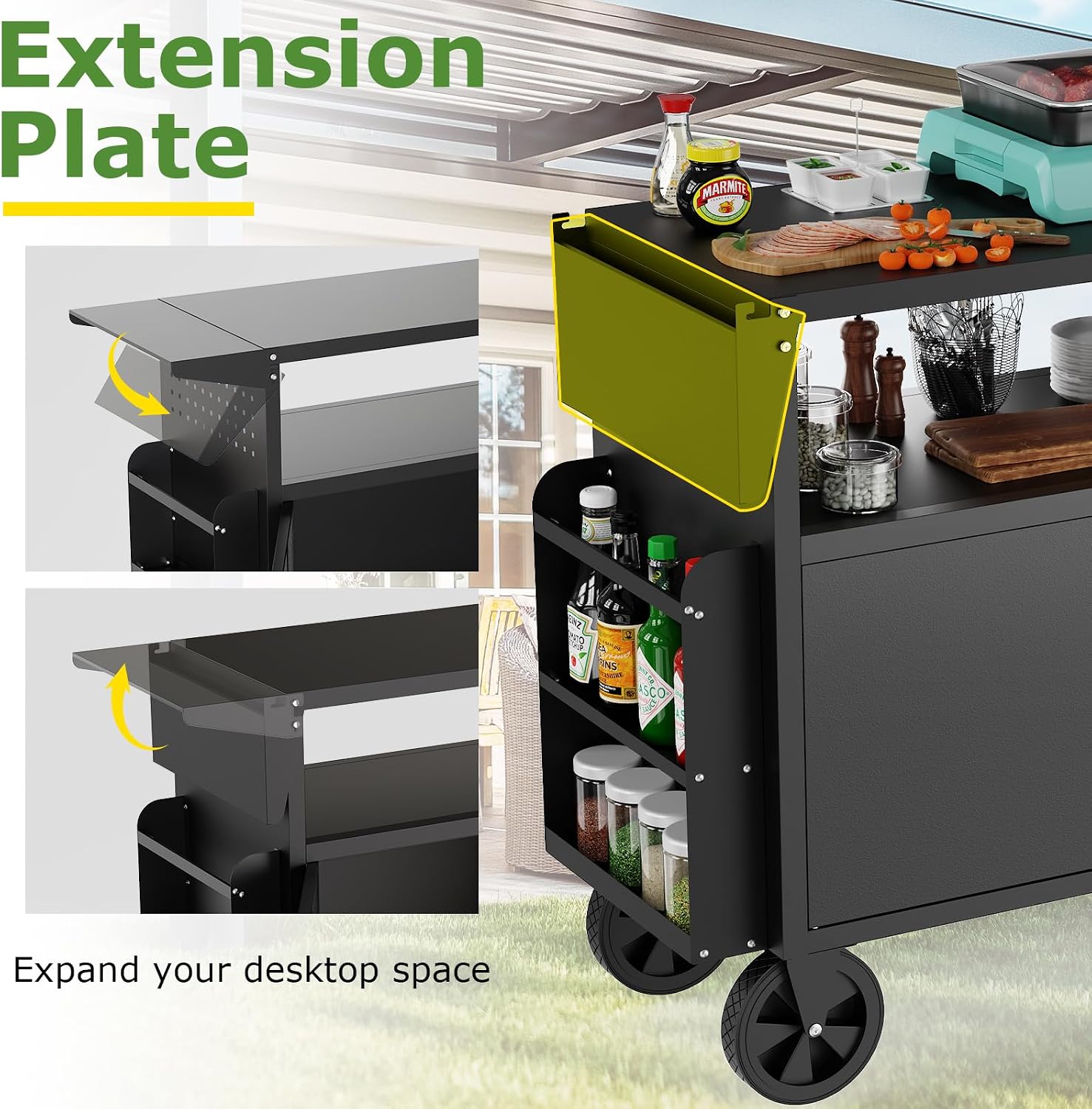 Buitenkeuken op wielen met opb - Outdoor Camping Grill recensie en prijs