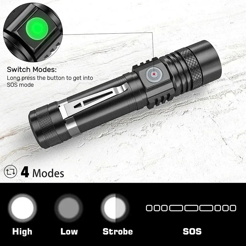 Oplaadbare T6 Handzaklamp Gebr - Outdoor Camping Adventure recensie en prijs