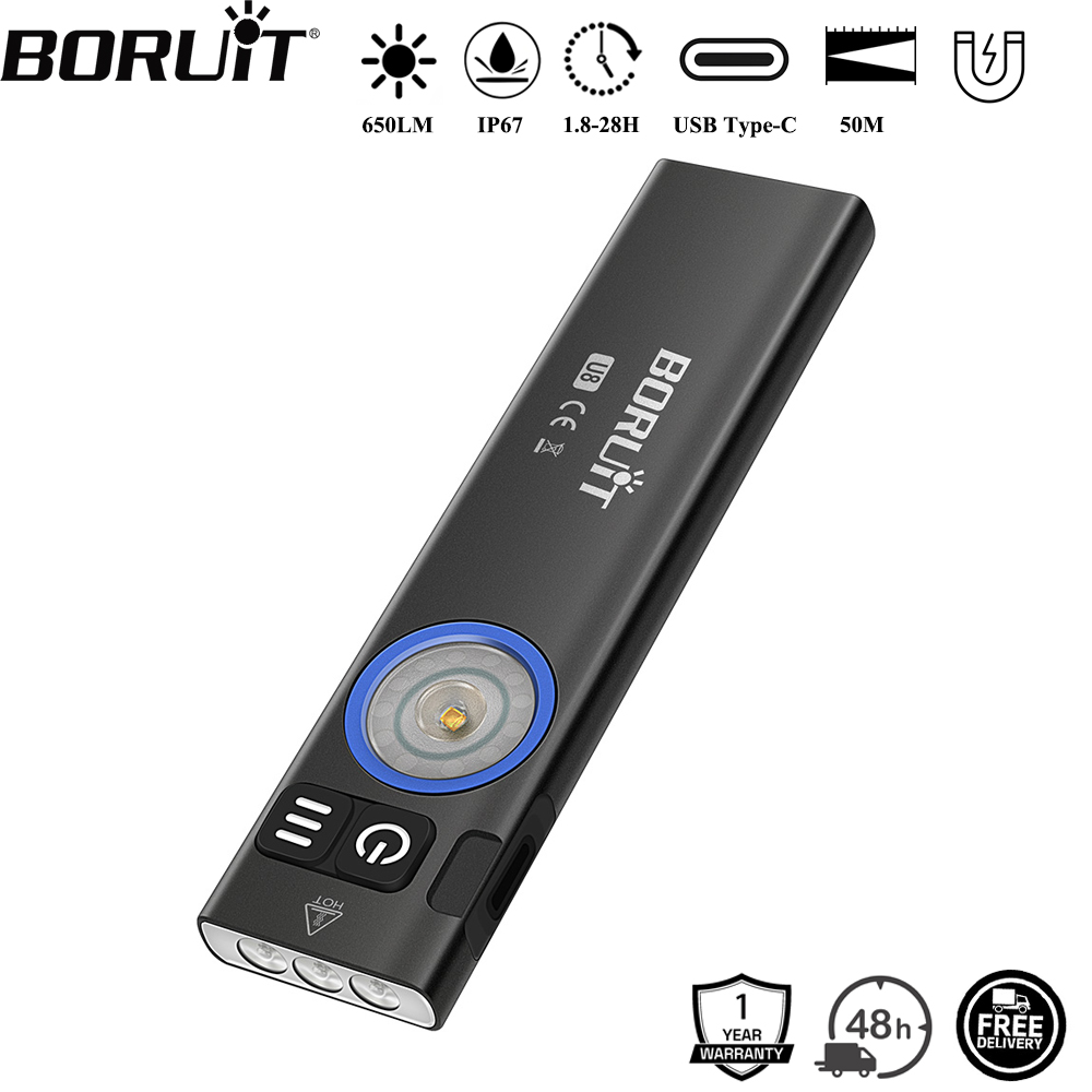 BORUiT U8 650LM EDC LED-zaklam - Outdoor Camping Adventure recensie en prijs