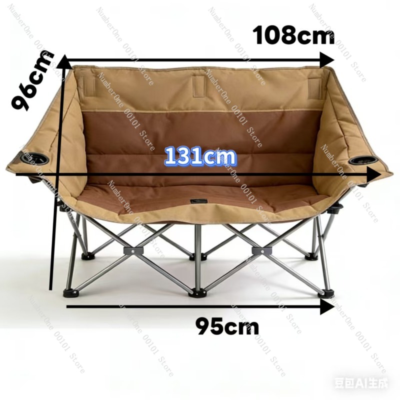 Draagbare opvouwbare dubbele c - Outdoor Camping Folding Chair recensie en prijs