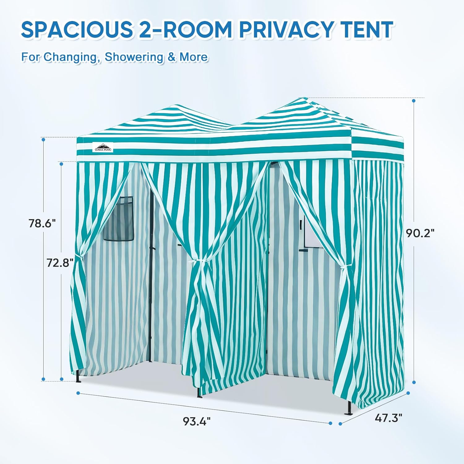 Draagbare 2-kamer kleedruimte/ - Camping Tent recensie en prijs