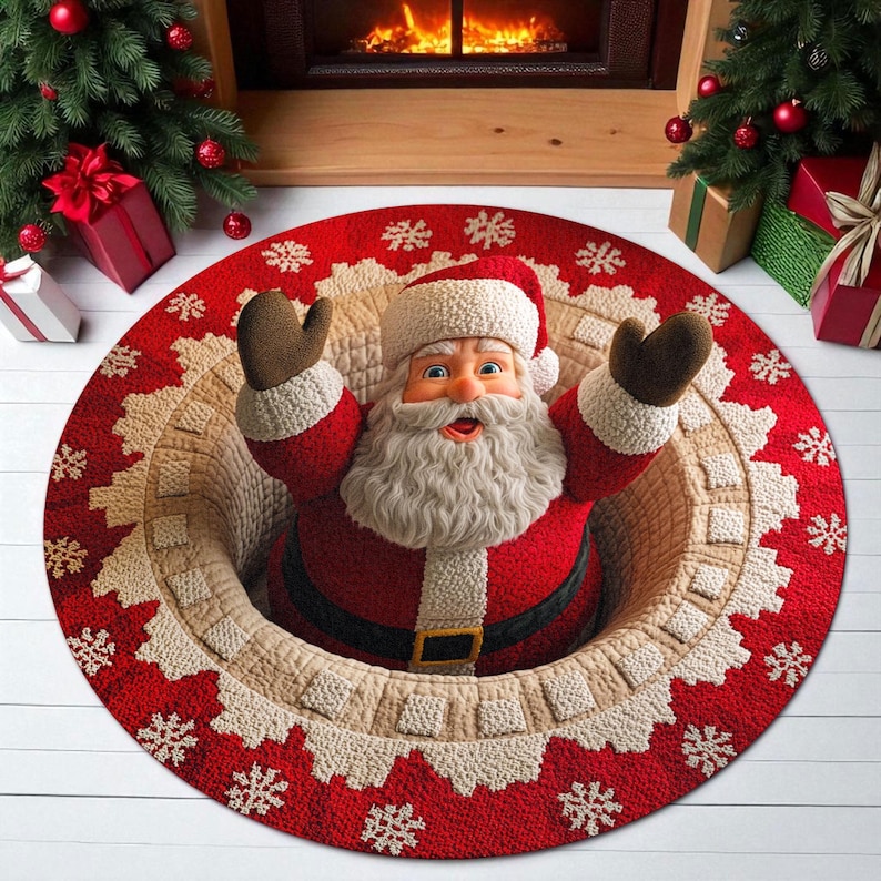 Kerst Kerstman Ronde Deurmat,  - Outdoor Camping Decor Ideas recensie en prijs