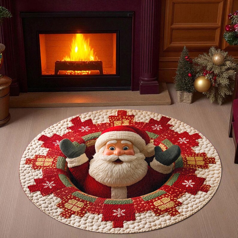 Kerst Kerstman Ronde Deurmat,  - Outdoor Camping Decor Ideas recensie en prijs