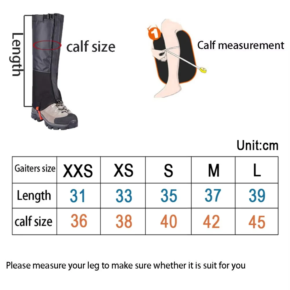 Waterdichte sneeuwbeenkappen W - Trekking Gaiters recensie en prijs