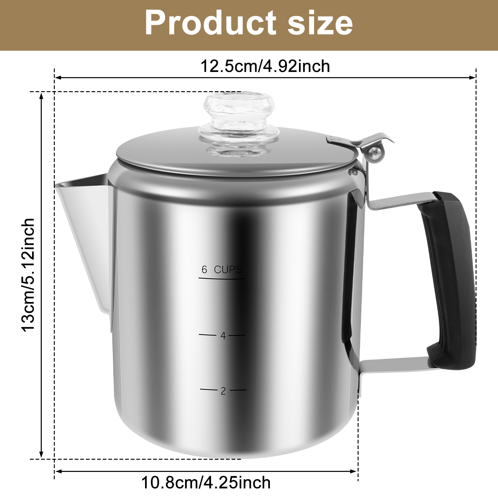 Roestvrij Staal Koffie Percola - Camp Percolator Coffee recensie en prijs