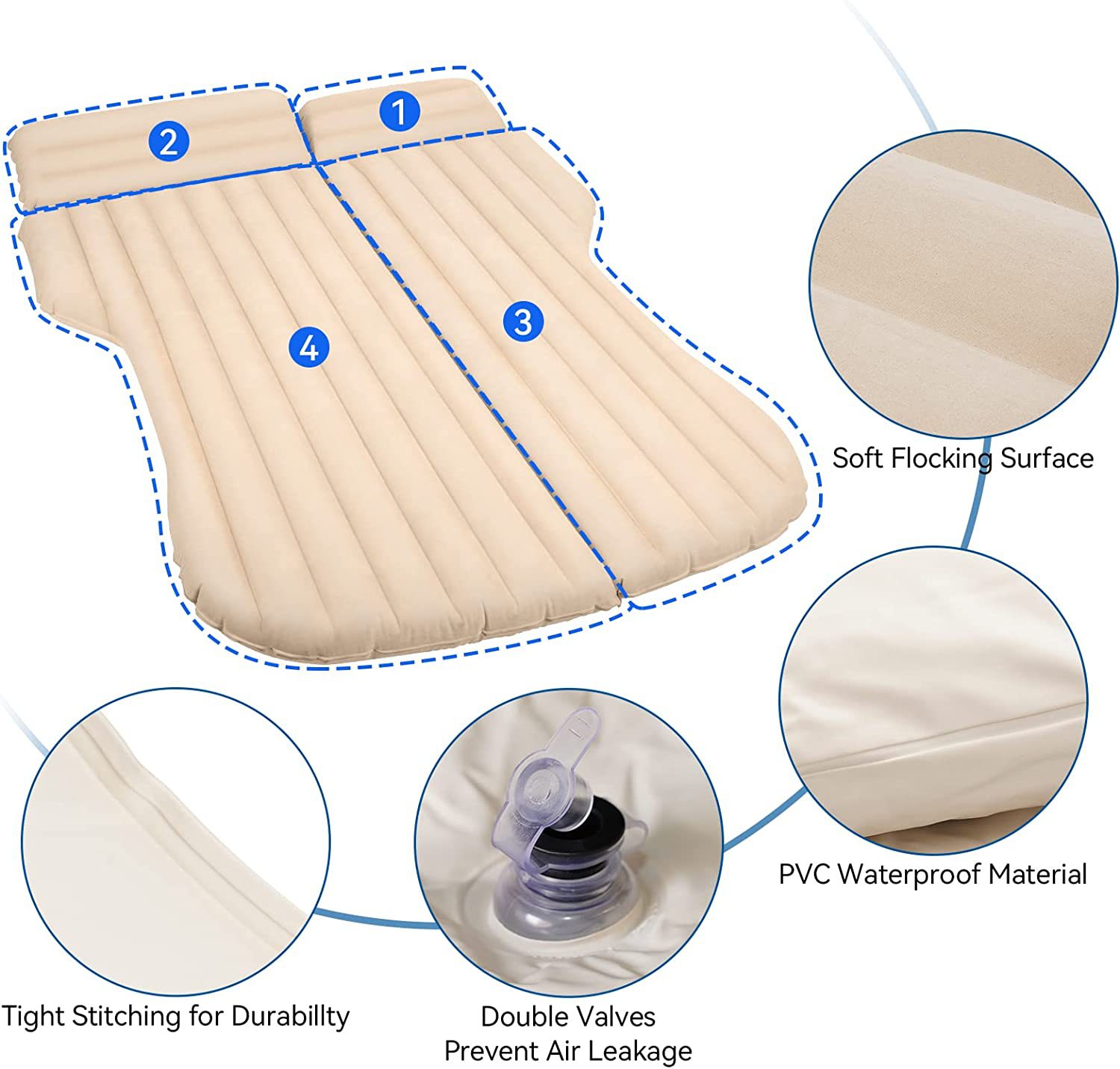 Auto Opblaasbaar Bed Voor Tesl - Outdoor Camping Mattress recensie en prijs