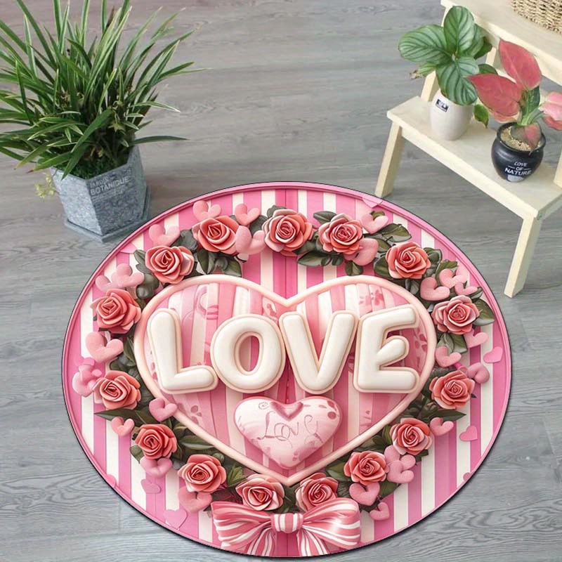 Bloemenpaar ronde mat, antisli - Outdoor Camping Decor Ideas recensie en prijs
