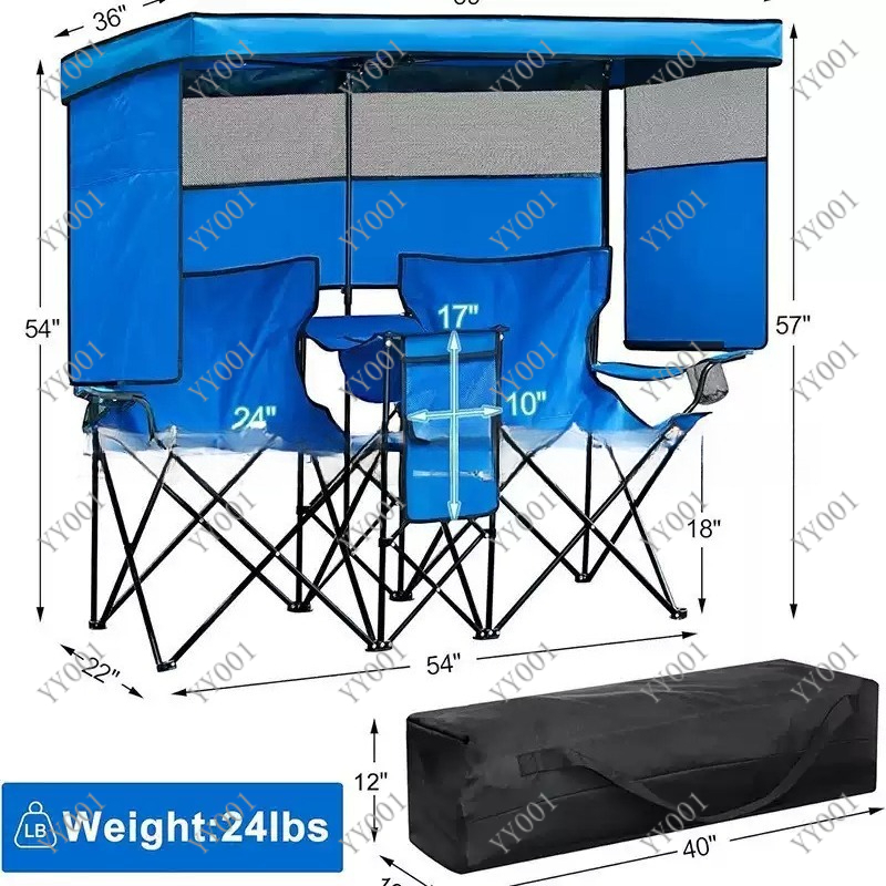 Draagbare dubbele opvouwbare c - Outdoor Camping Folding Chair recensie en prijs