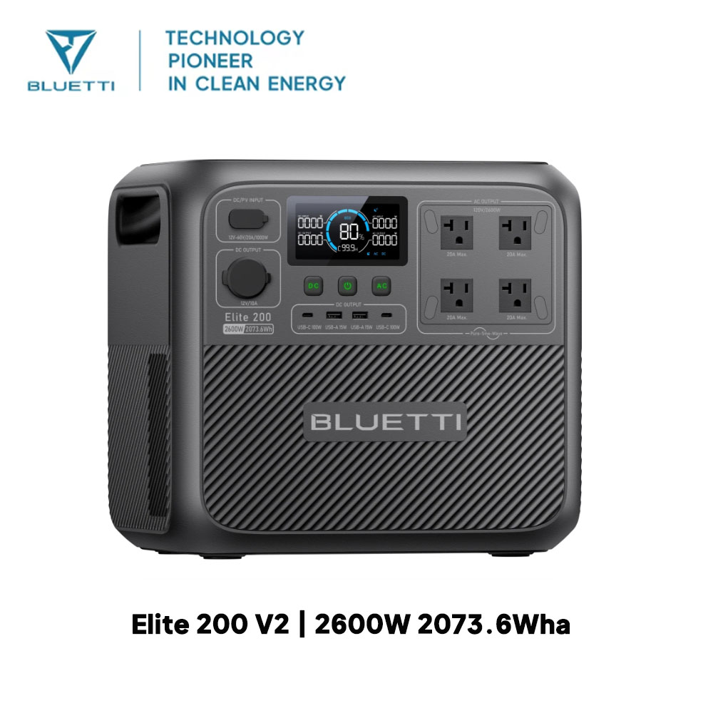 【Renew】BLUETTI Elite 200 V2 dr - Outdoor Camping Kit recensie en prijs