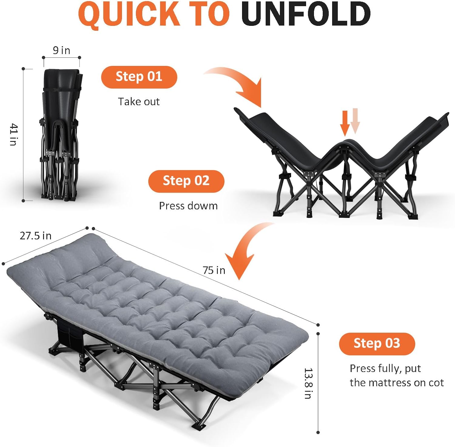 Campingbed voor volwassenen me - Outdoor Camping Cot recensie en prijs