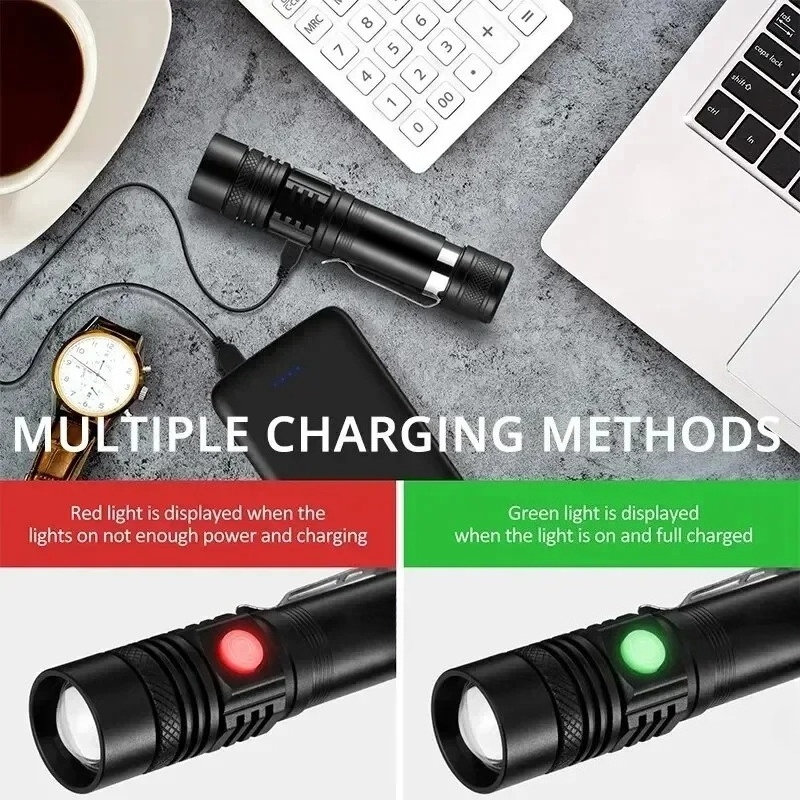 T6 LED oplaadbare zaklamp, 186 - Outdoor Camping Adventure recensie en prijs