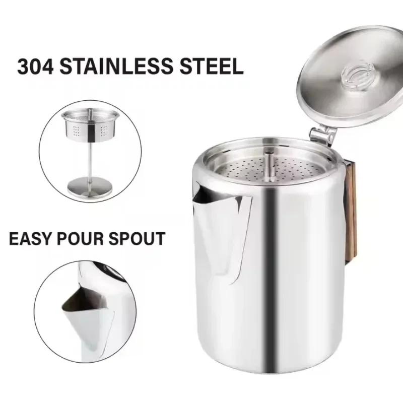Roestvrijstalen koffiepercolat - Camp Percolator Coffee recensie en prijs