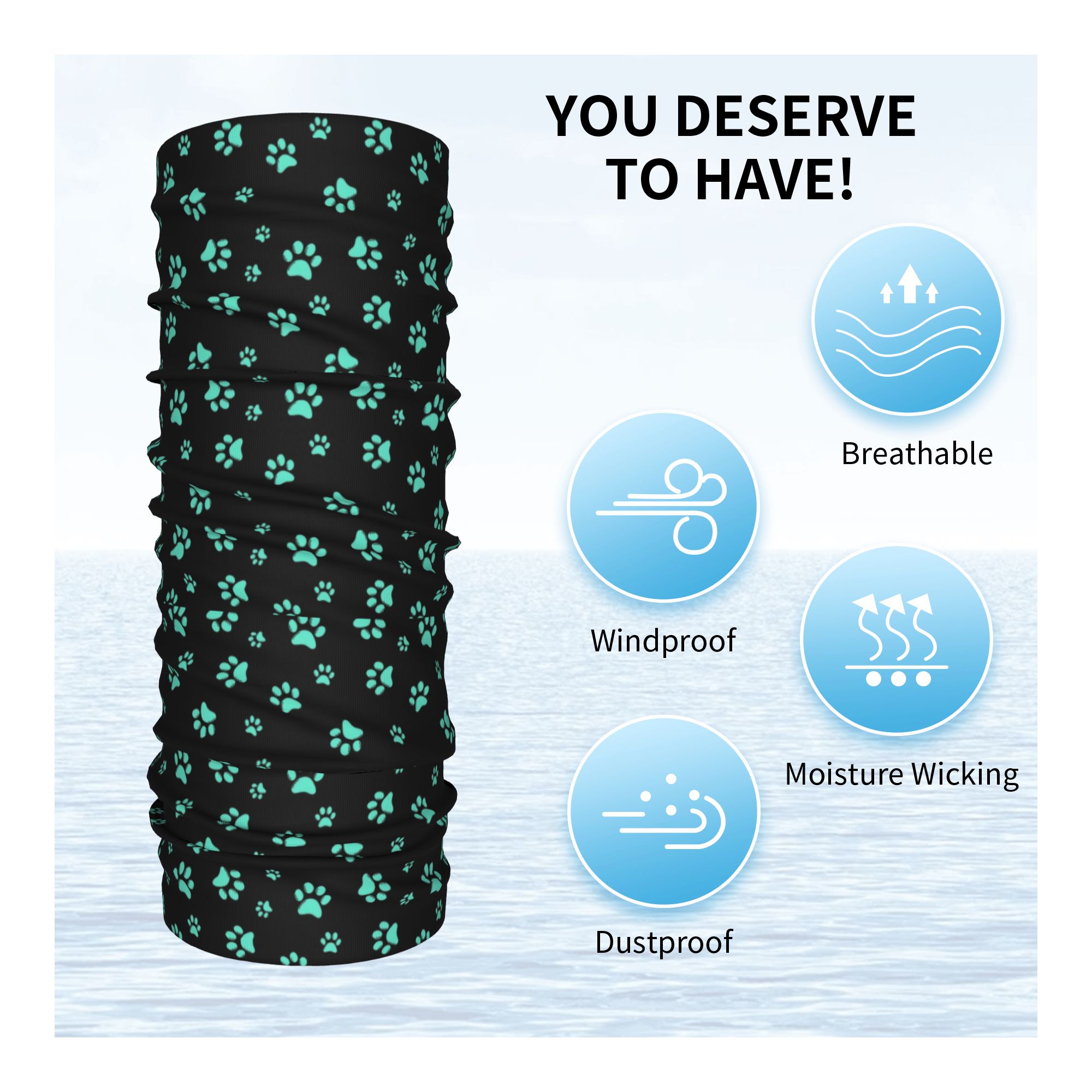 Aangepaste Aqua Dog Paw Print  - Trekking Gaiters recensie en prijs