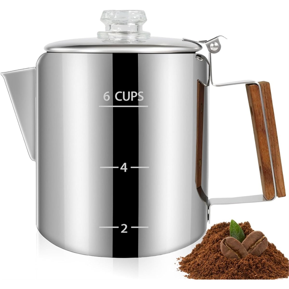 6 kopjes percolator 304 roestv - Camp Percolator Coffee recensie en prijs