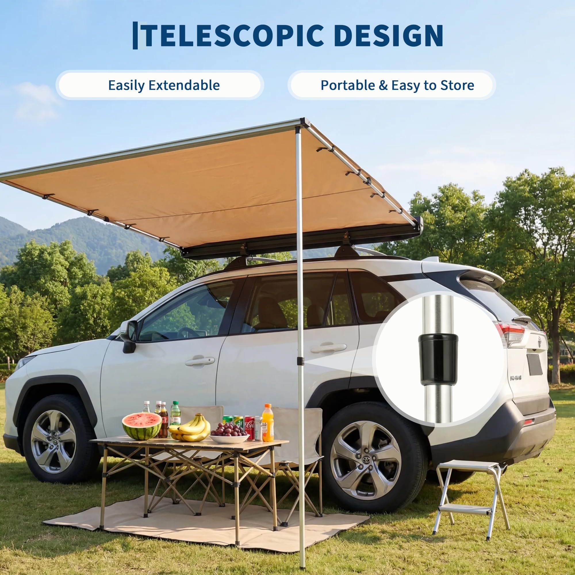 SUV Truck Van Dakdragerluifel  - Outdoor Camping Awning recensie en prijs